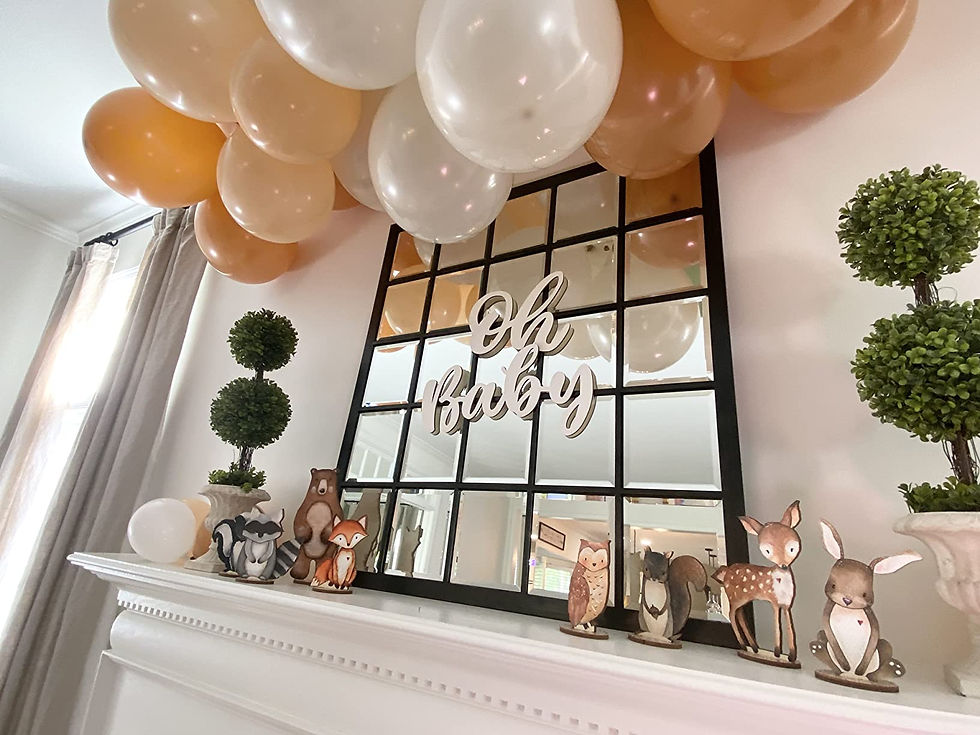 Thumbnail: Oh Baby White Wooden Letters - $10.00