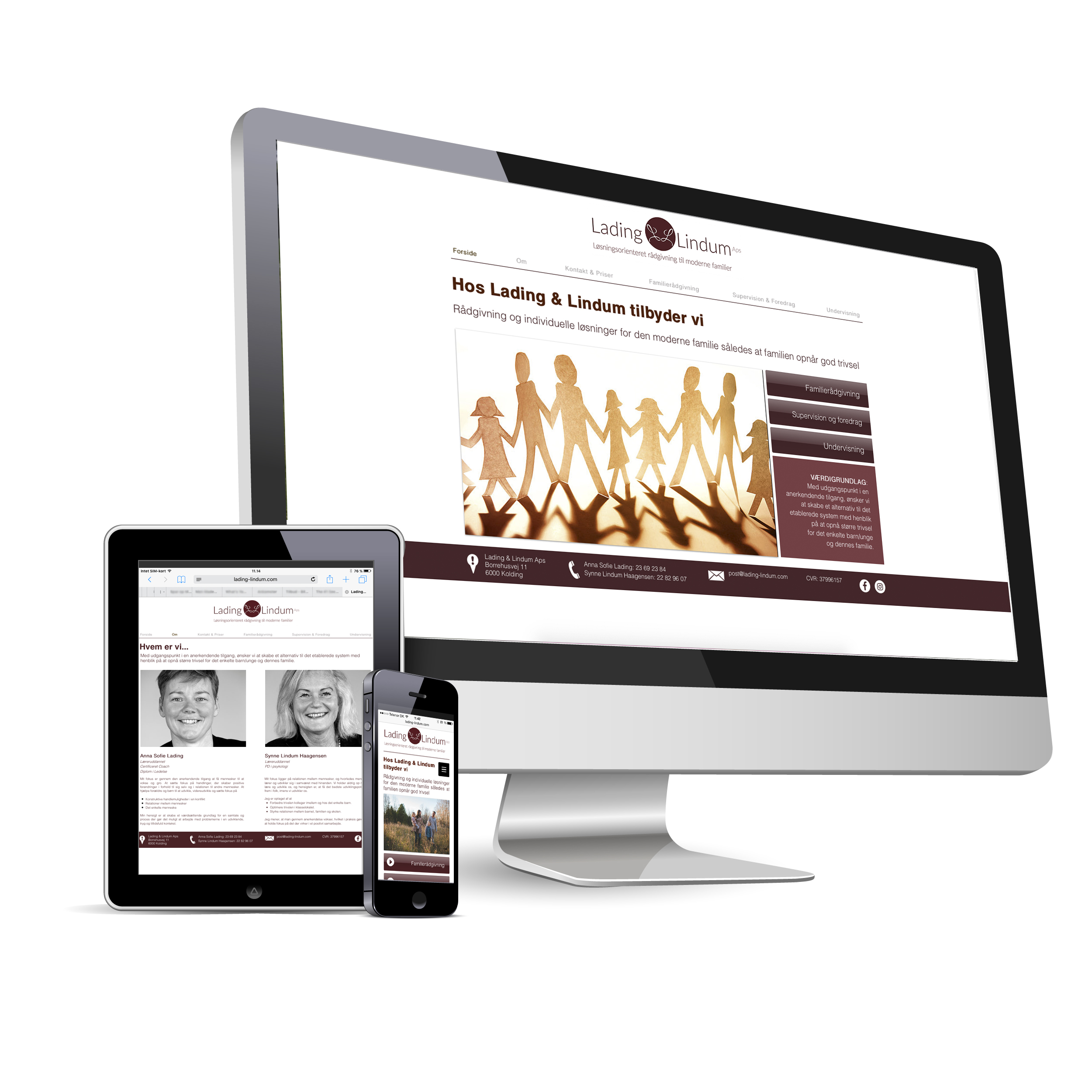 Responsive Website - Lading & Lindum