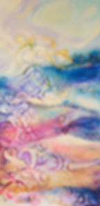Art abstrait «Connexion» Nathalie Godard artiste peintre Canada