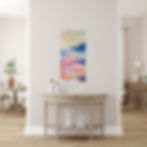 Décor Art abstrait «Connexion» Nathalie Godard artiste peintre Canada