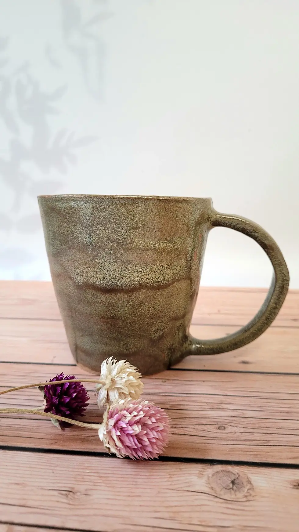 Tasse droite en céramique artisanale