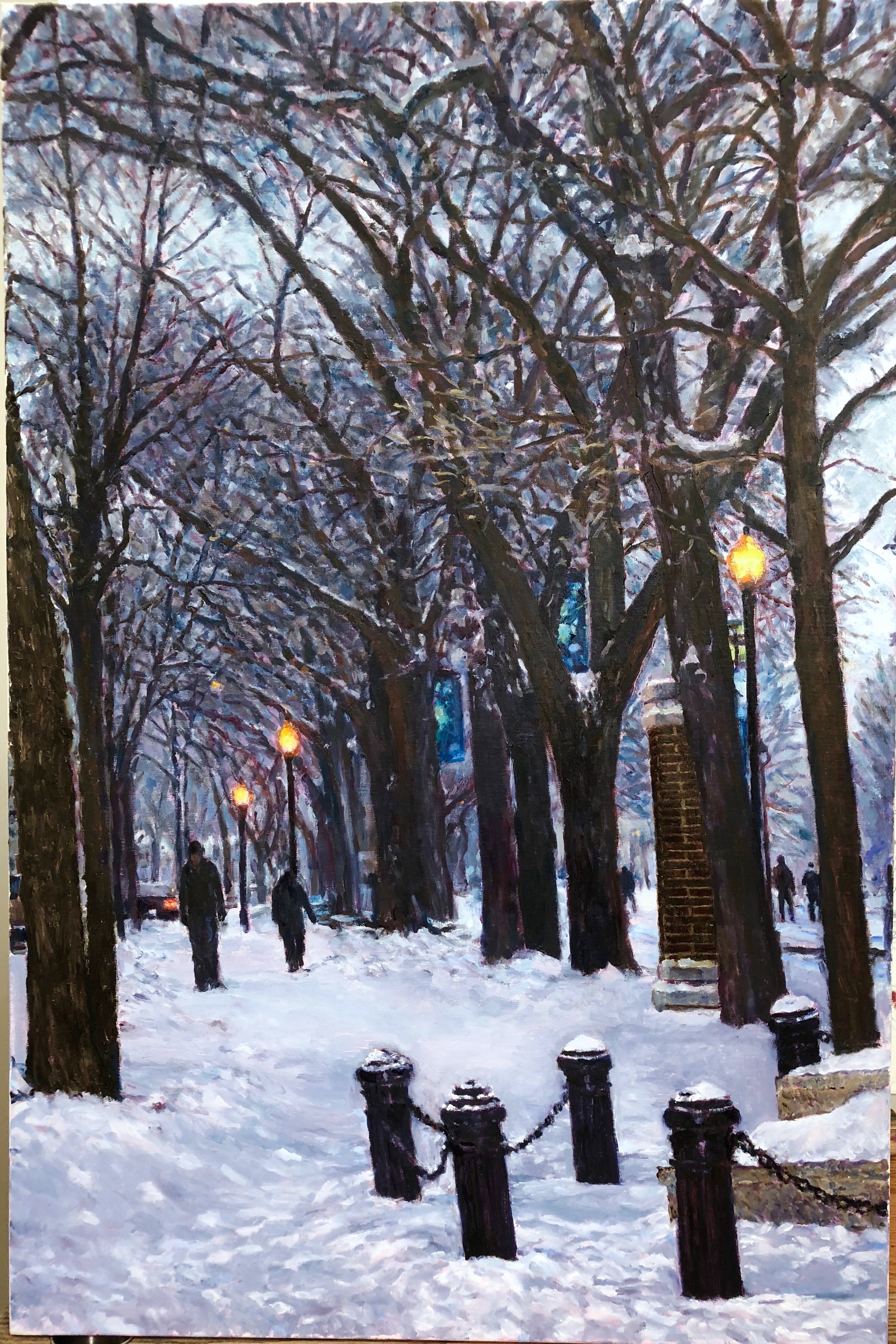 Snowy Evening Scene