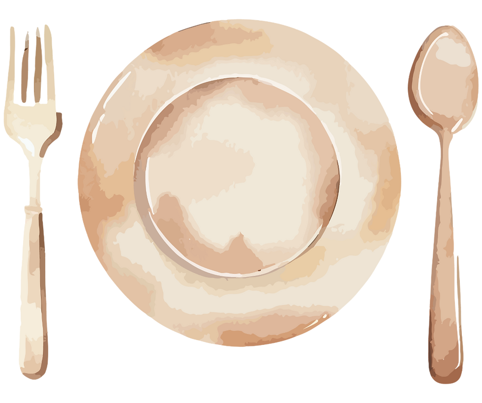 Plate With Cutlery