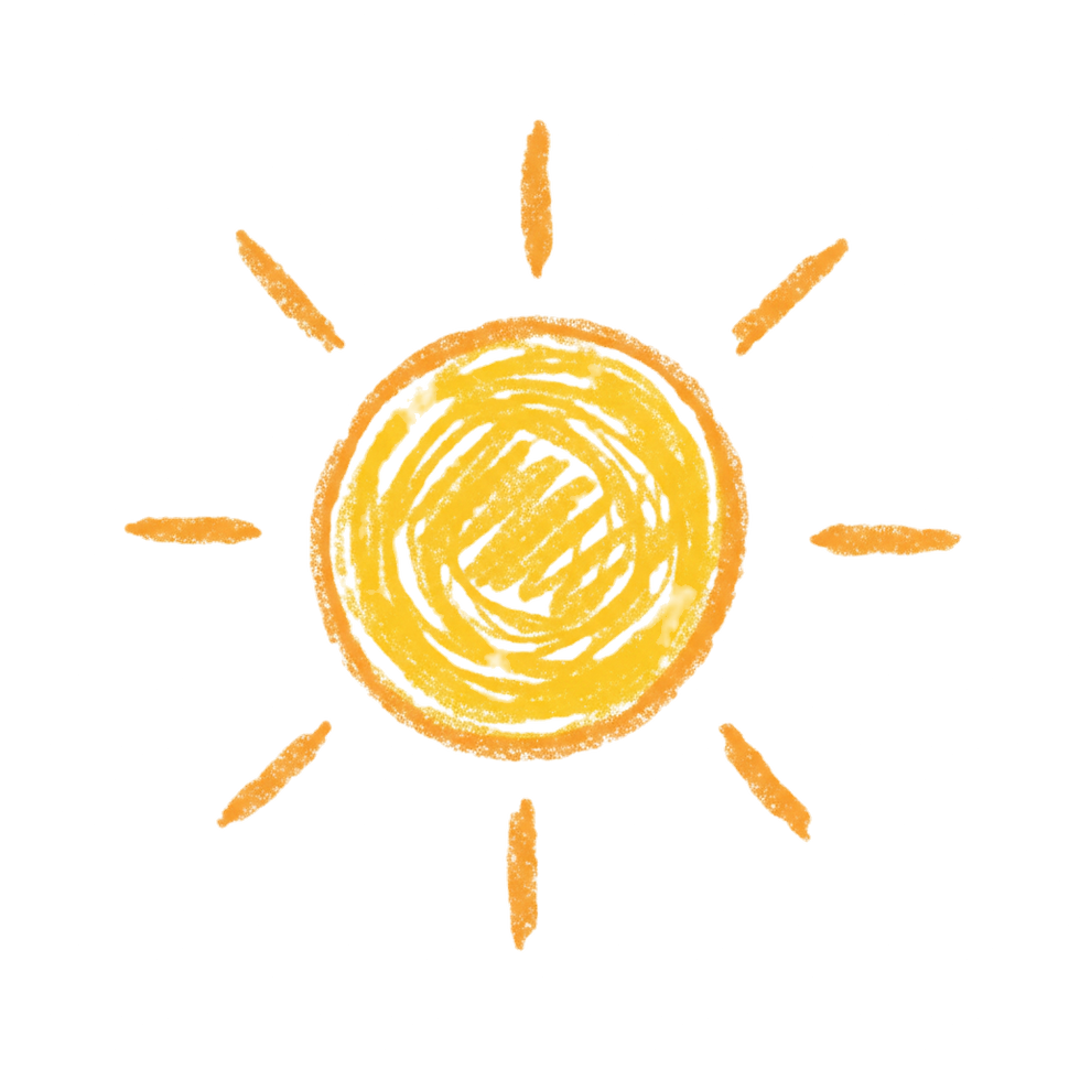 Crayon Sun Drawing