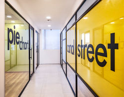 Colour adding to the office spaces to make them bright and lively