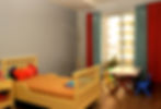 Colouful and peppy kids room design by Stonehenge designs