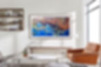 A Samsung promotional photo for The Frame TV