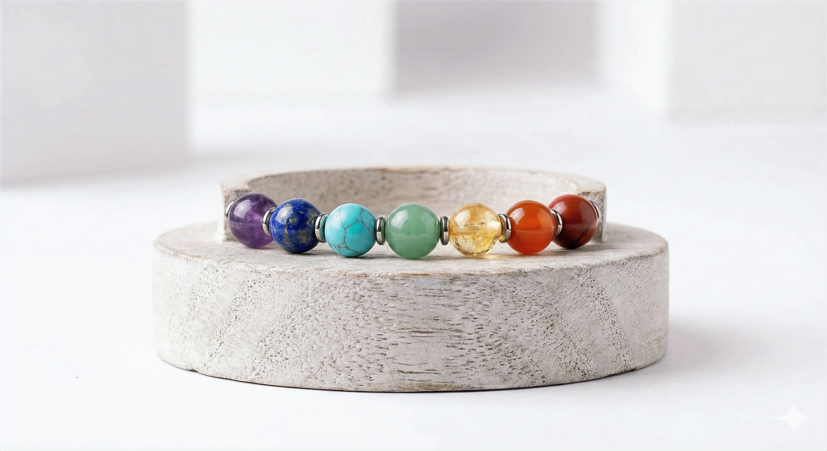 7 Chakra Bracelet Size: 8mm