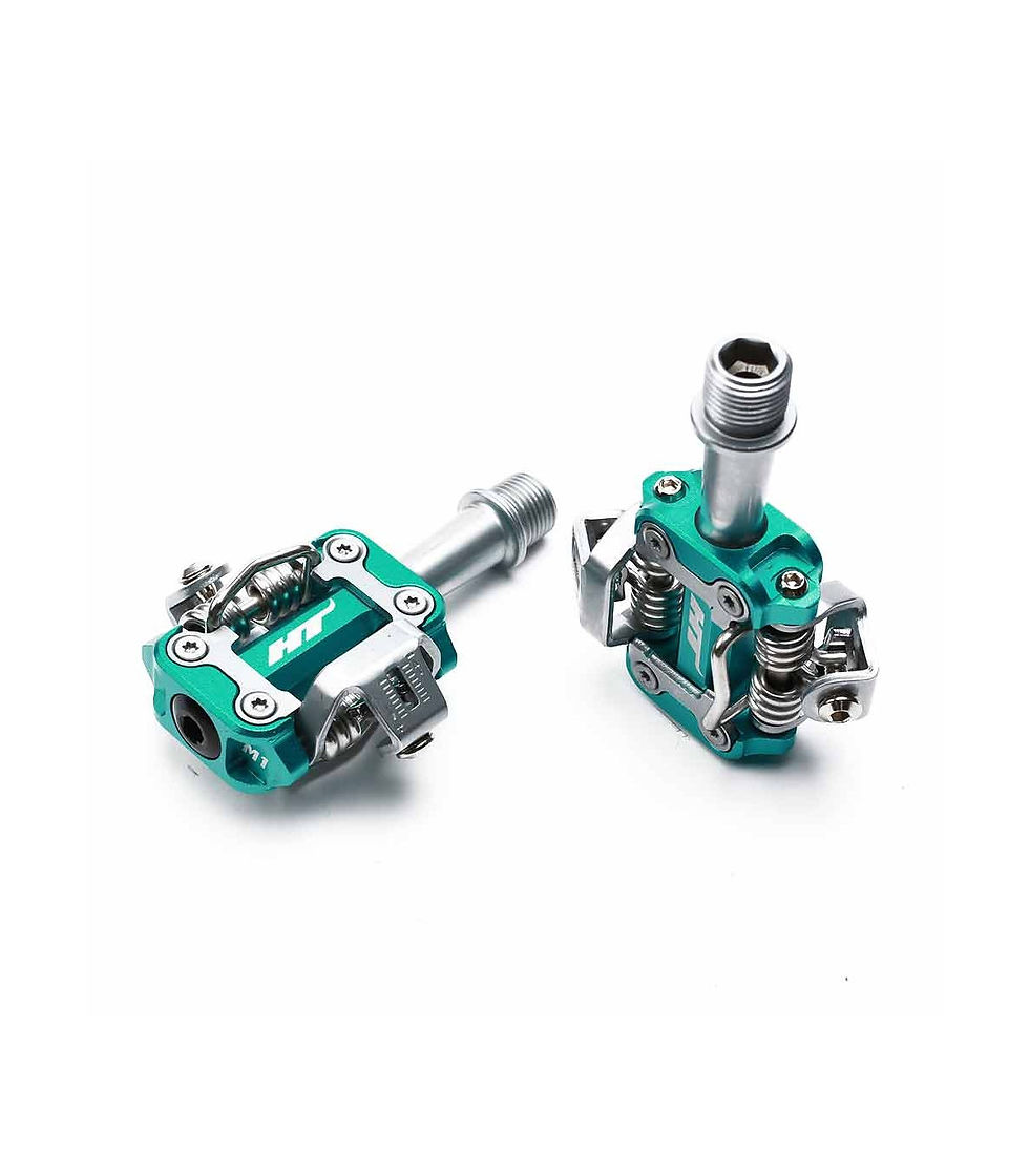 Miniatura: Pedales Cross Country  HT M1 Cyan Green