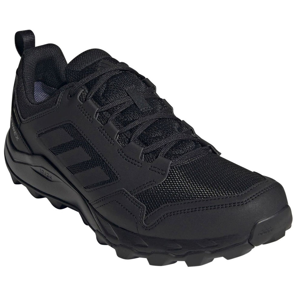 Vista frontal zapatilla marca Adidas Terrex modelo tracerocker 2 GTX en color negro