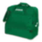 Vista frontal bolsa extra grande de la marca Joma modelo training iii en color verde