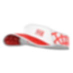 Visera Compressport Spiderweb Ultralight Rojo/Blanco