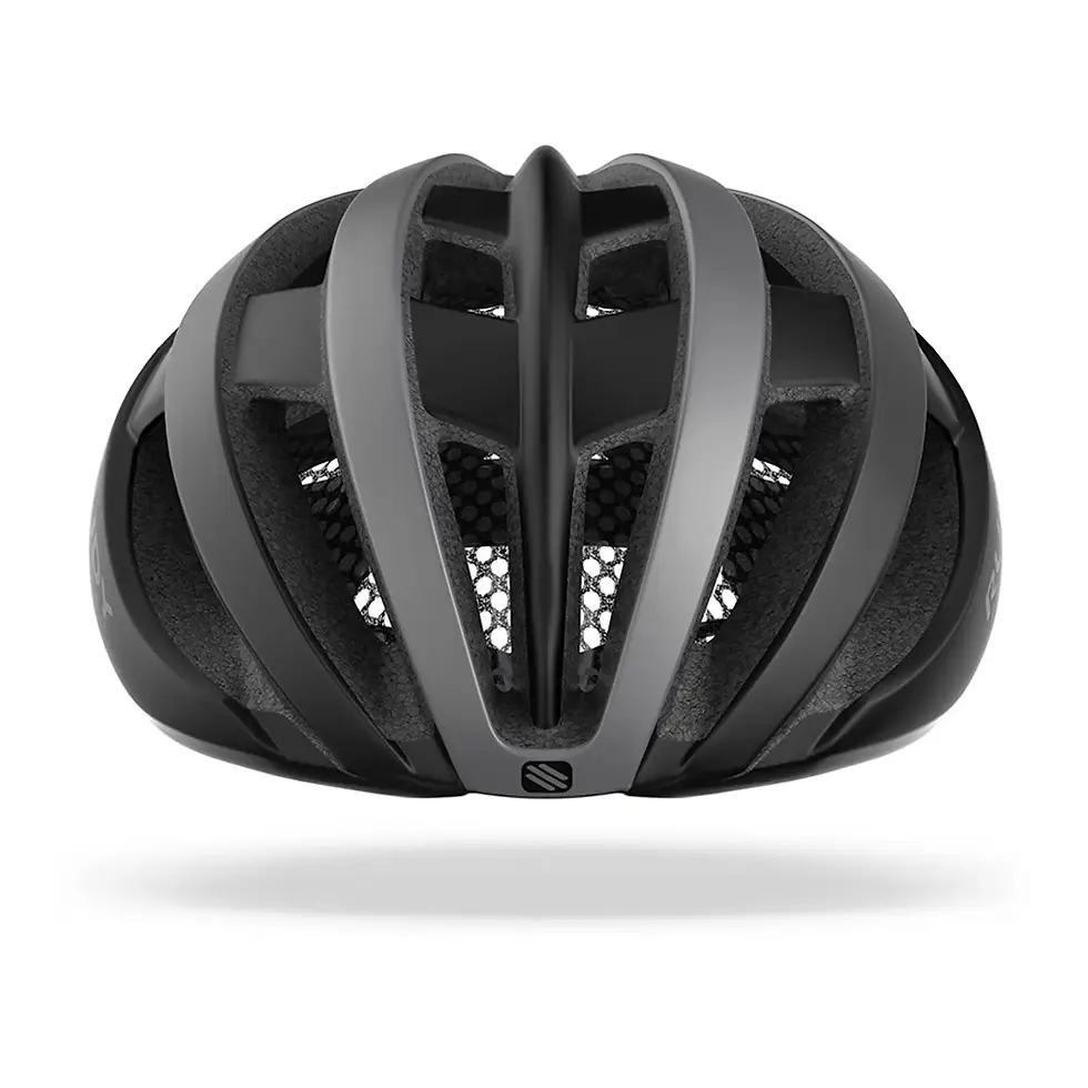 Miniatura: Vista frontal casco ciclismo marca Rudy Project Venger negro