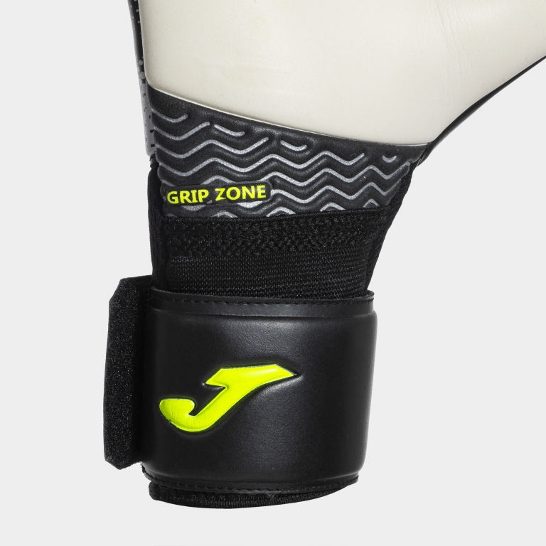 Miniatura: vista velcro guantes de portero joma premier color gris y negro