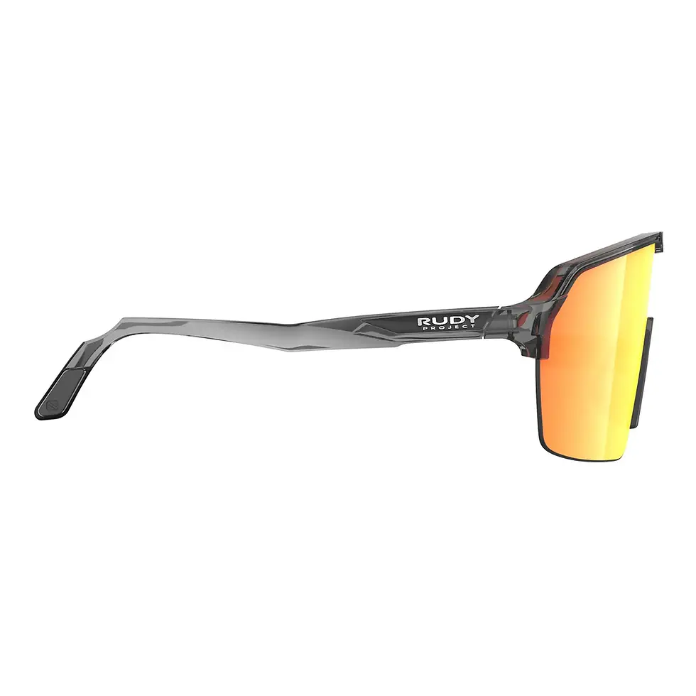 Miniatura: Vista lateral gafas marca rudy project modelo spinshield air en color negro y naranja