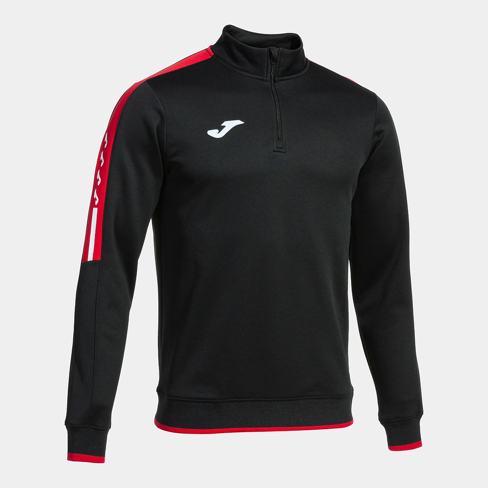 Miniatura: Vista frontal sudadera Joma Olimpiada en color negro y rojo