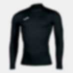 Vista frontal camiseta térmica marca Joma modelo academy color negro