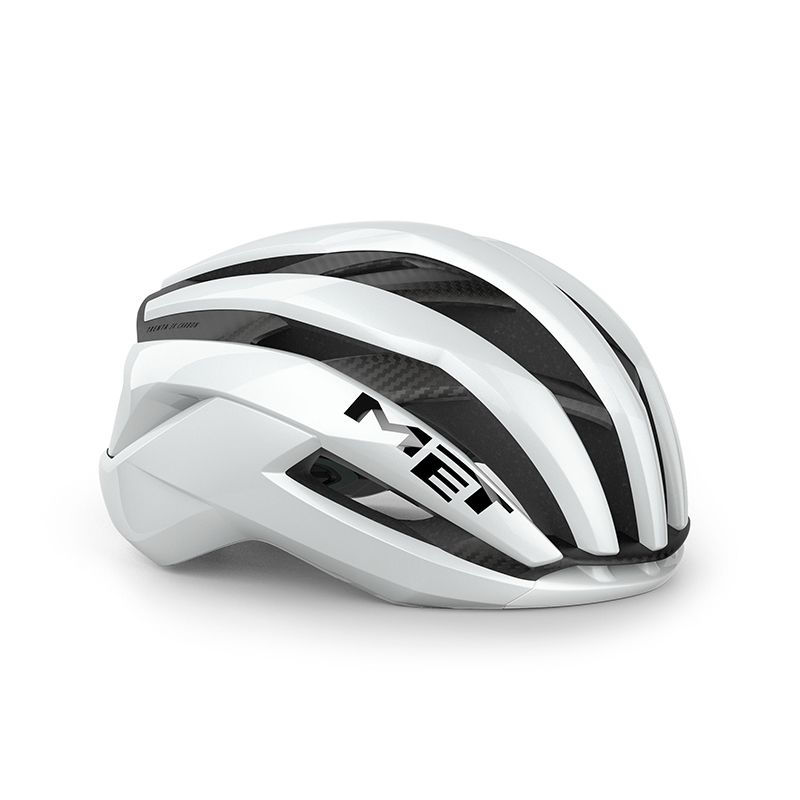 Casco Ciclismo Met Trenta 3K carbon Blanco Brillo