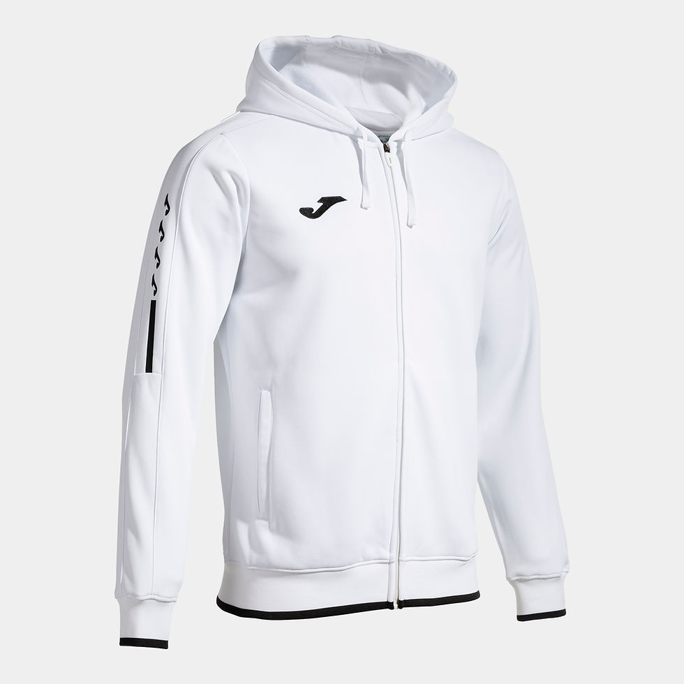 Miniatura: Vista frontal chaqueta con capucha Joma Olimpiada en color blanco