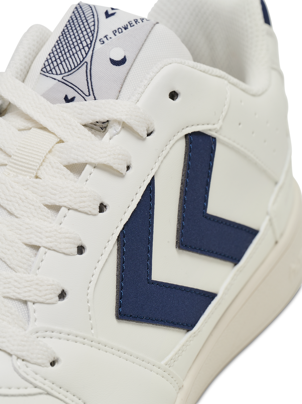 Miniatura: Vista detalle zapatillas Hummel ST. Power Play Clay  en color blanco y royal