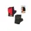 Miniatura: Vista frontal guantes de fitness de la marca softee en color rojo