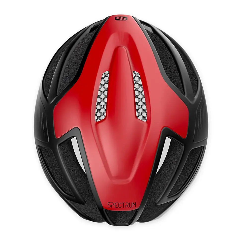 Miniatura: Vista superior casco ciclismo marca Rudy Project modelo spectrum color rojo
