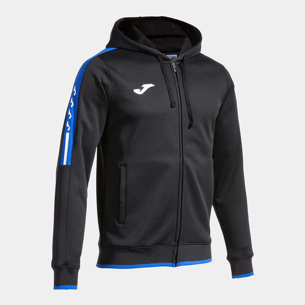 Miniatura: Vista frontal chaqueta con capucha Joma Olimpiada en color negro y azul