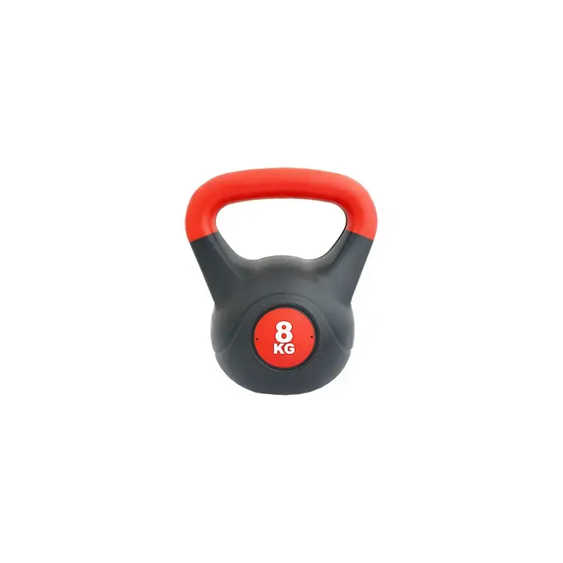 Miniatura: Vista fronltal kettlebell PVC de ocho kilos