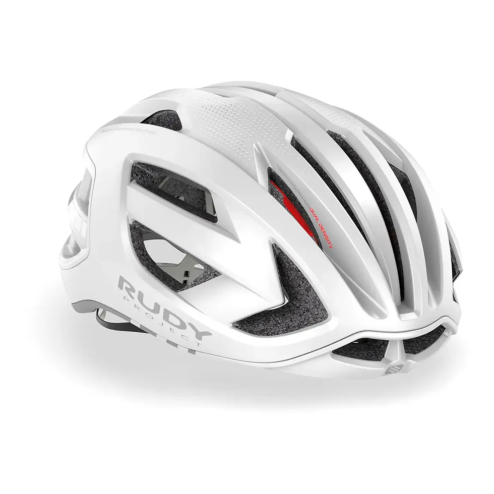 Miniatura: Vista frontal casco ciclismo Rudy Project Egos en color blanco
