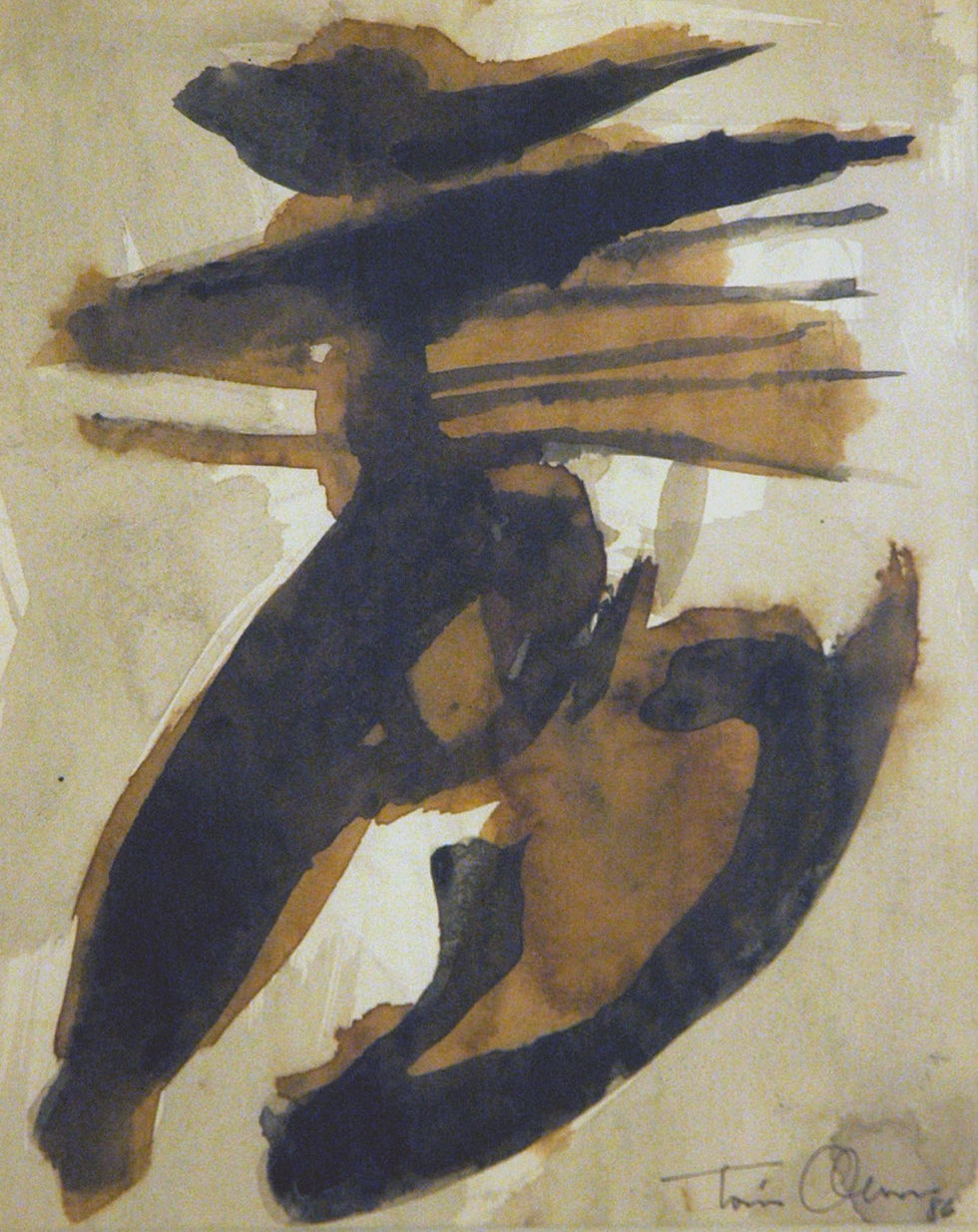 Seventeen. Untitled. 1986. 10 1:2" x 8". ink on paper. 10 1:2" x 8". Tomas Oliva