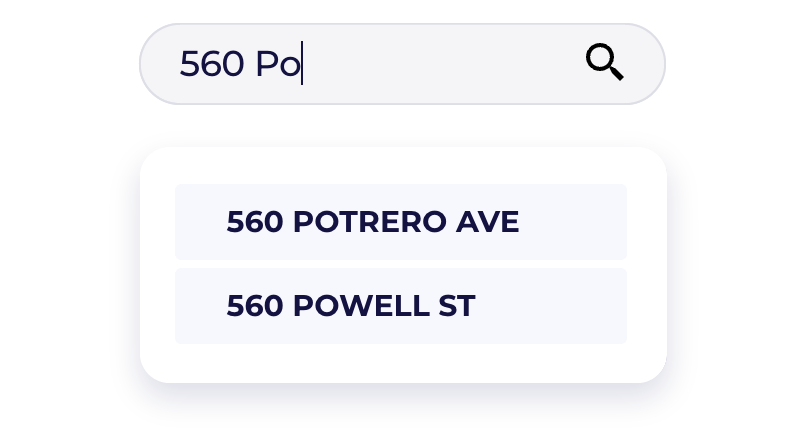 Property Atlas search bar