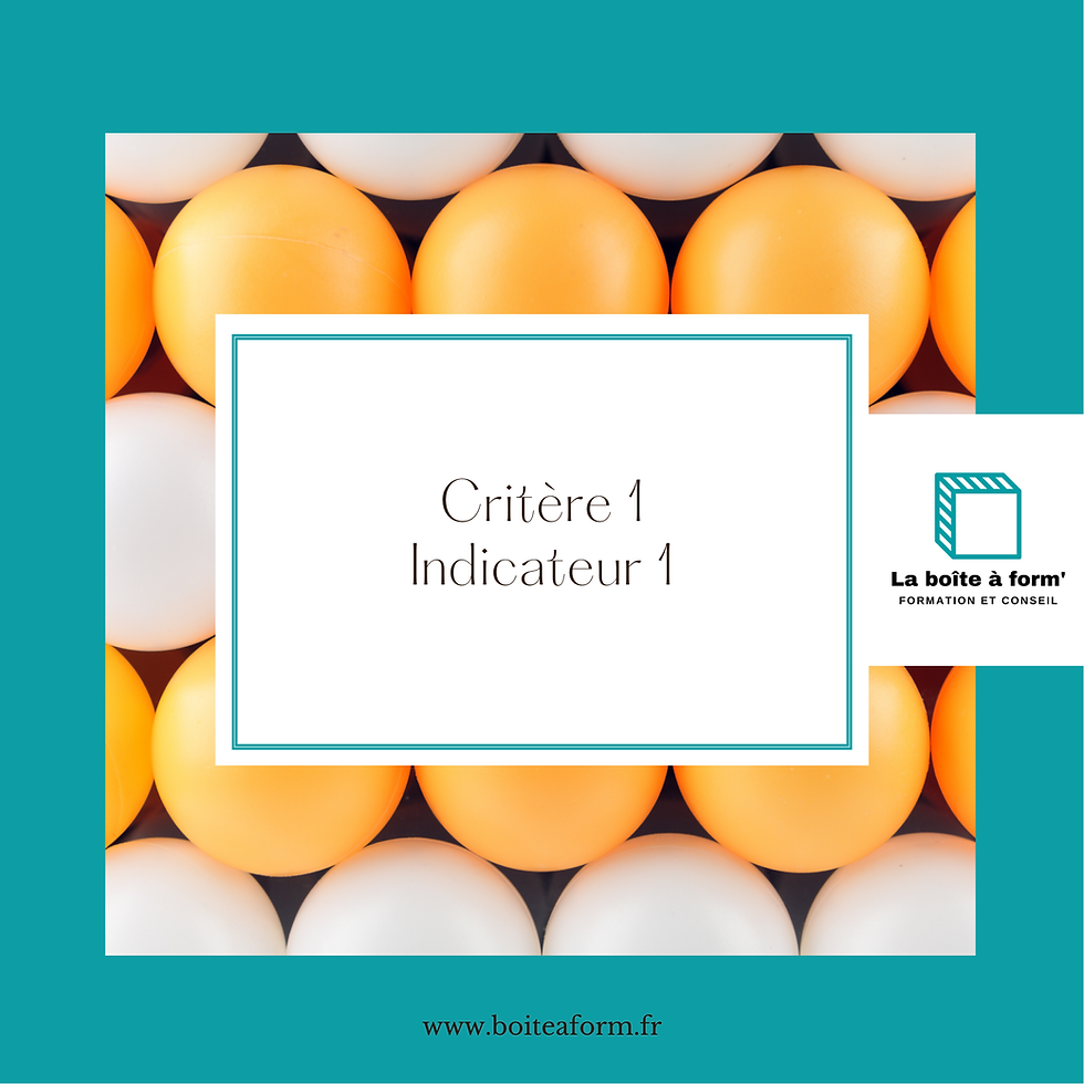 Qualiopi critère 1 indicateur 1