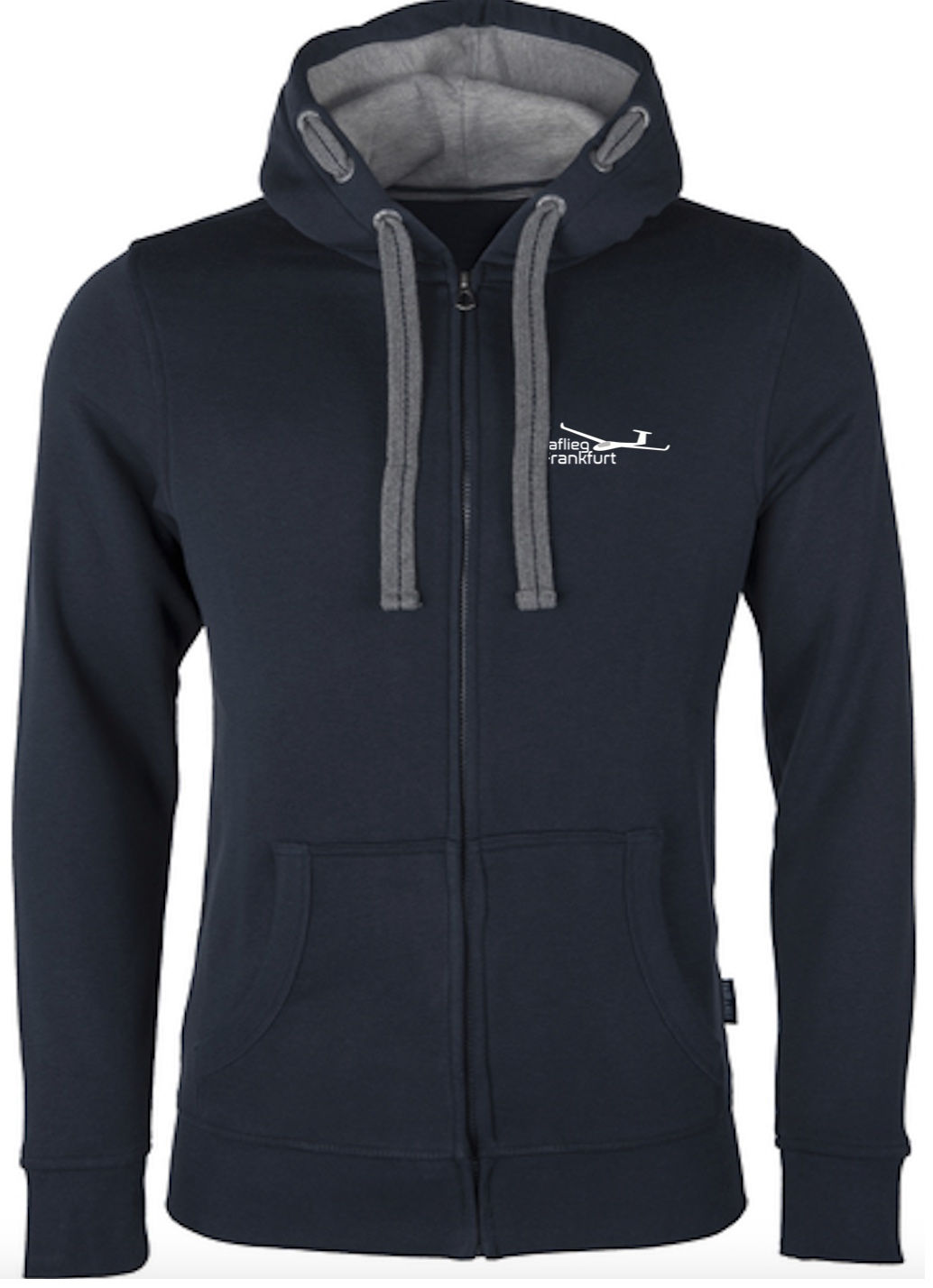 Herren Zipper Hoodie Akaflieg Frankfurt