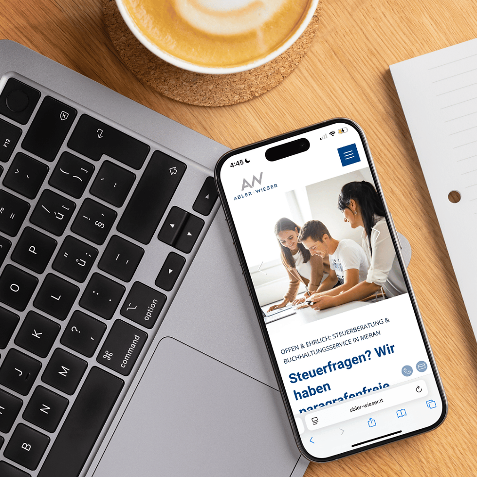 Website mit besonderer Aufmerksamkeit für die persönliche und lockere Ansprache in Fotos und Texten.