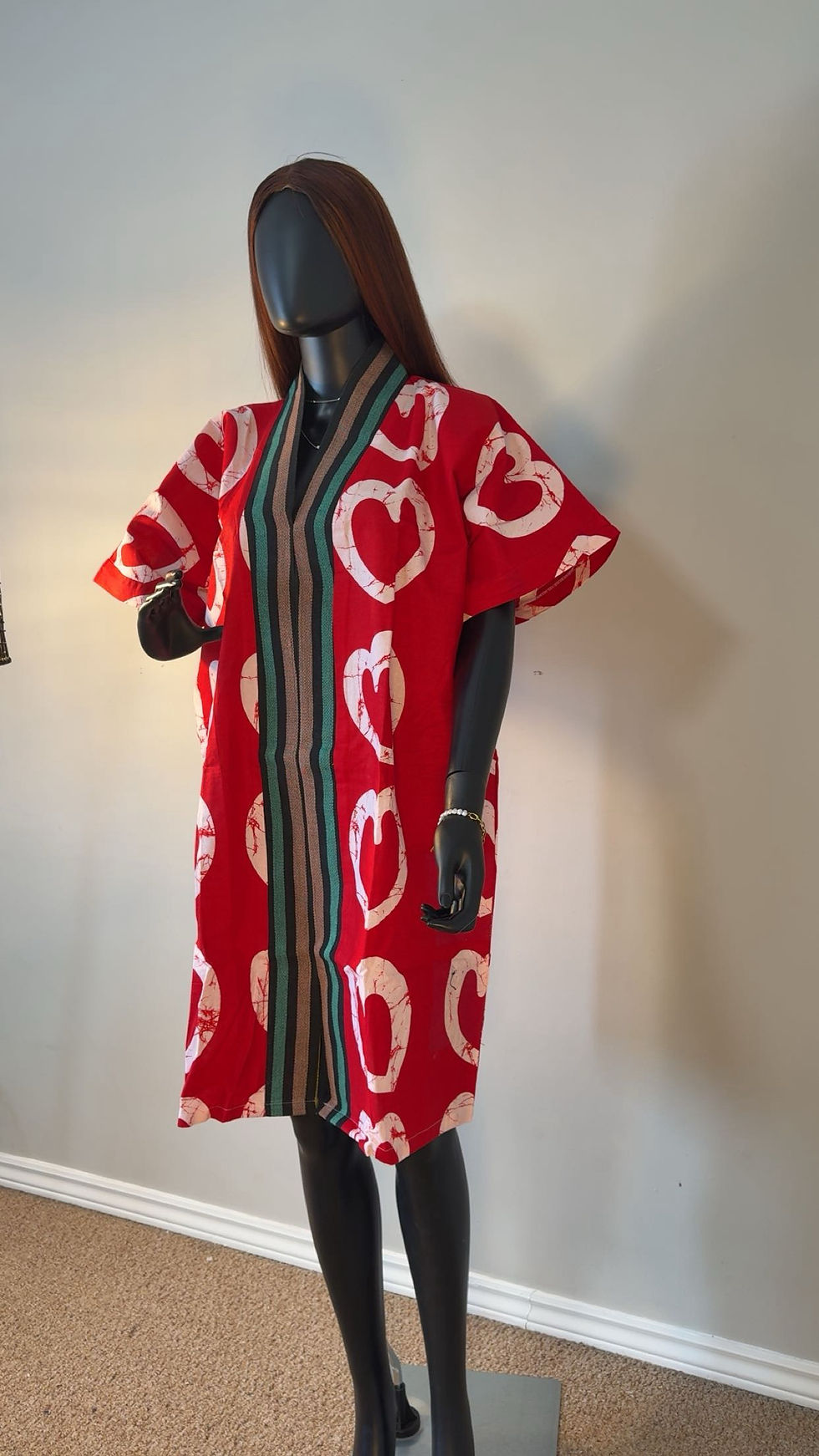 Thumbnail: Mini bubu red and white color with a beautiful asoke design
