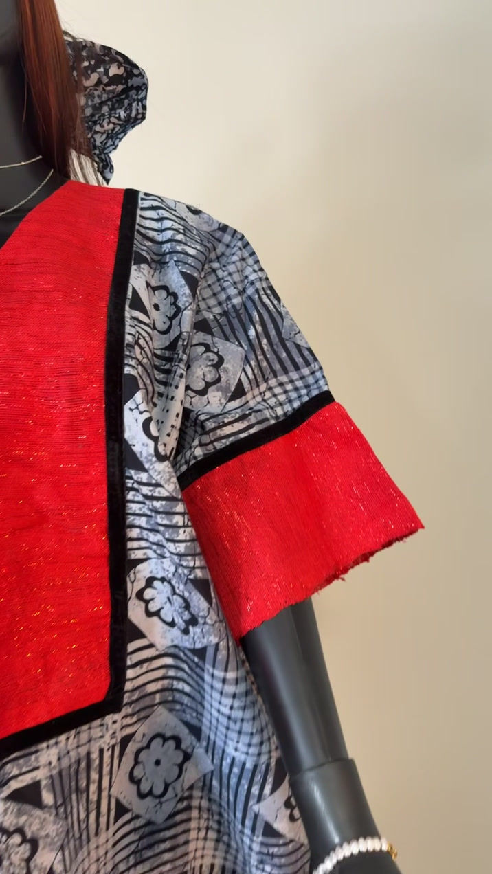 Thumbnail: Zara Bubu,free size for all with a unique style and design with color red asoke 