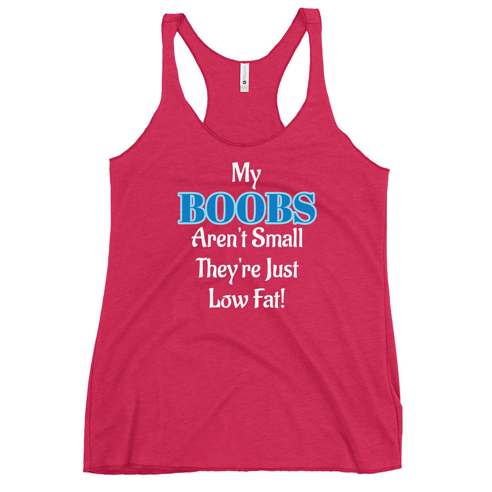 Thumbnail: Shotguys Women's quote tank - "low fat"