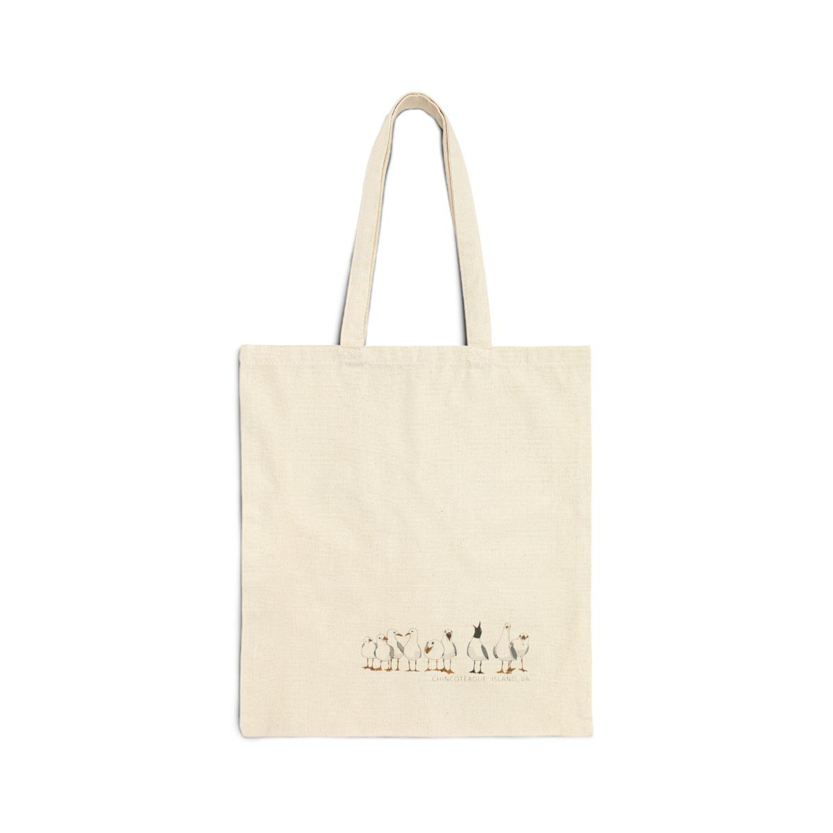 Chincoteague Island Seagulls - Cotton Canvas Tote Bag