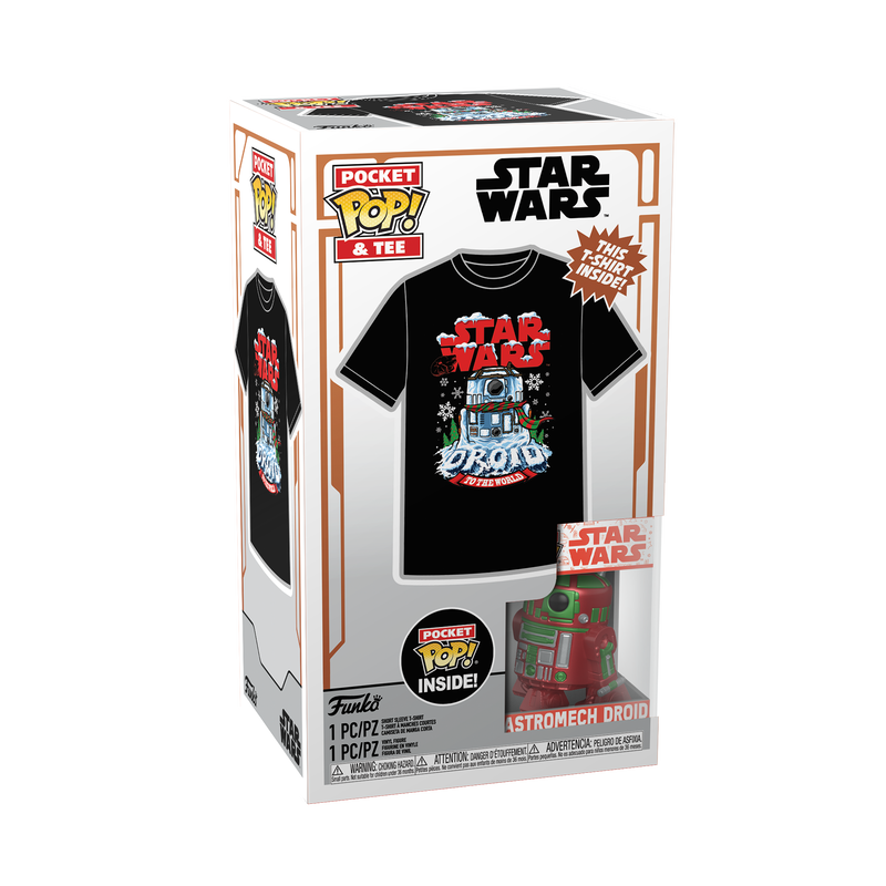 Miniatura: Funko Pop Keychain & Tee: Star Wars Holiday - Playera Infantil Con Llavero R2 D2