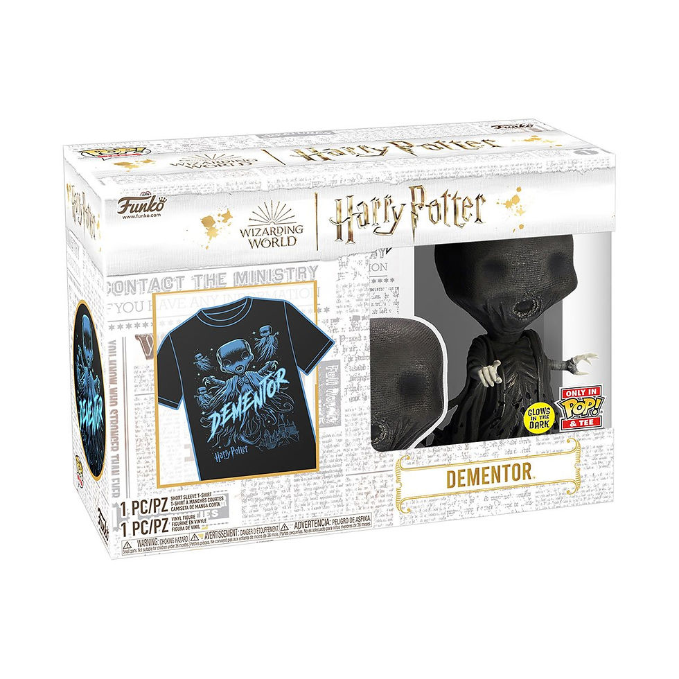 Miniatura: Funko Pop & Tee: Harry Potter - Playera Con Dementor Glow 161 