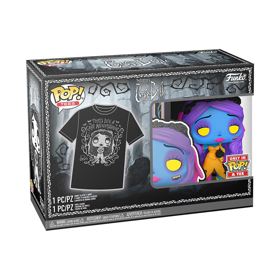 Miniatura: Funko Pop & Tee: El Cadaver De La Novia - Playera Con Emily Blacklight 1370
