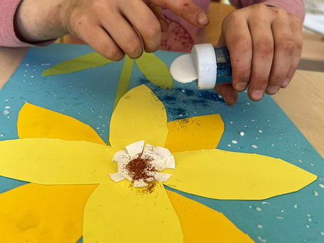 Bastelei in der roten Gruppe