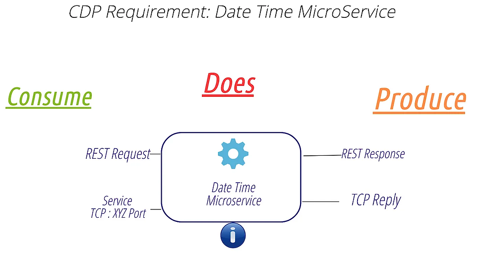 CDP representation of Data Time MicroService