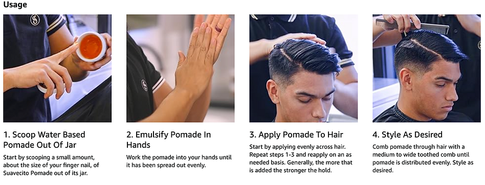 Suavecito Pomade instructions