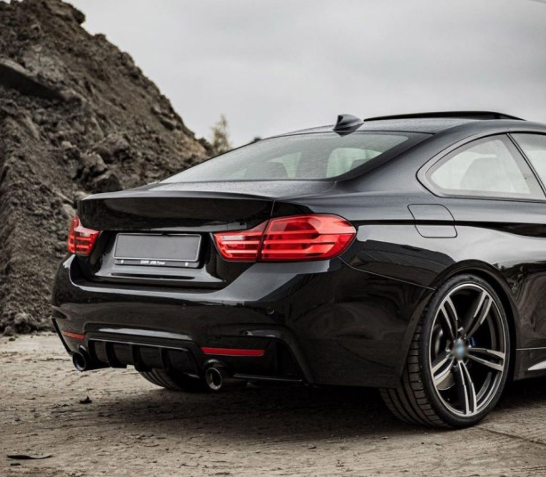 Performance rear bumper Diffuser for BMW F32 / F33 / F36 M-Pack 435/440, glossy
