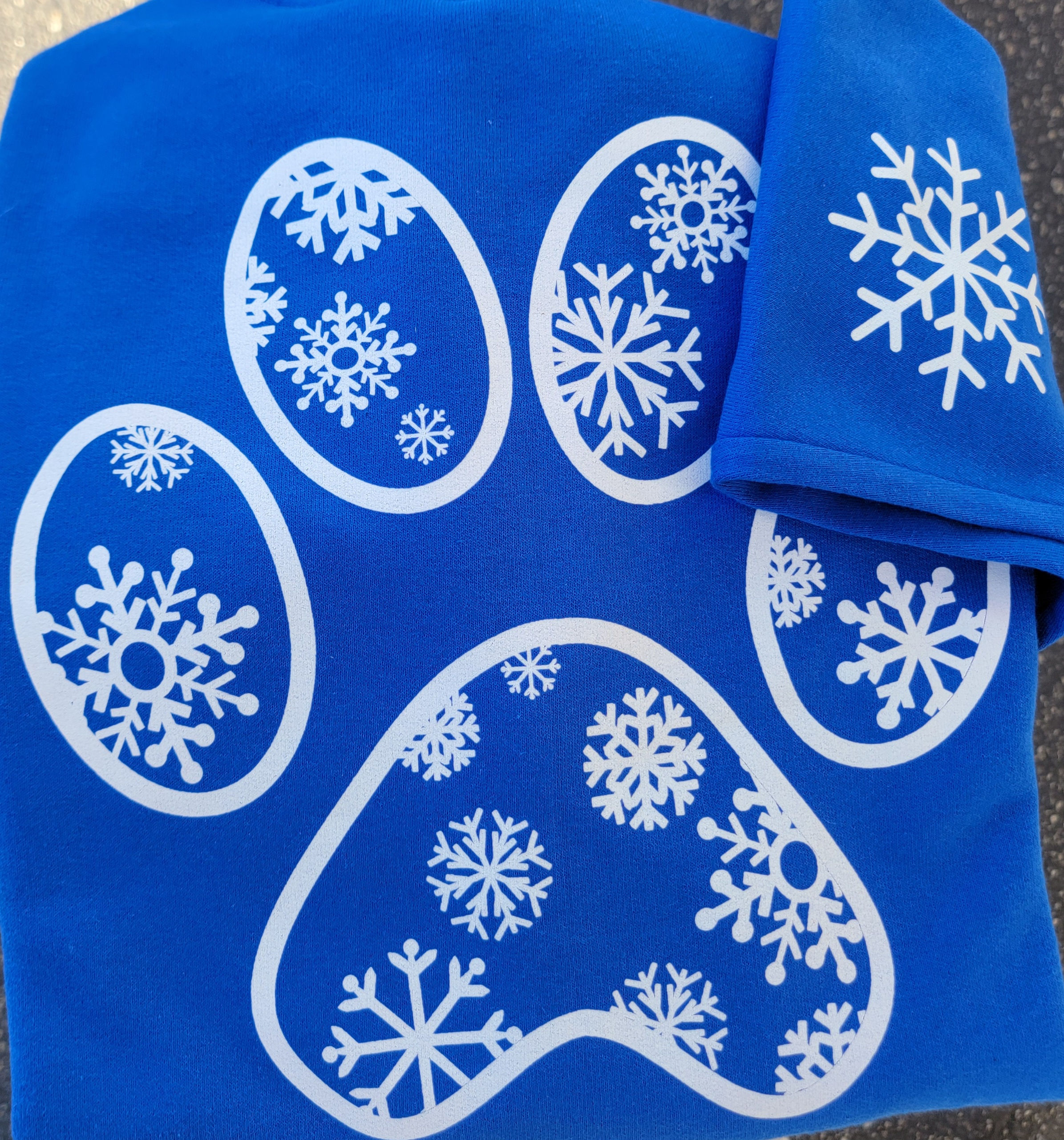 Crew Neck Snowflake Paw
