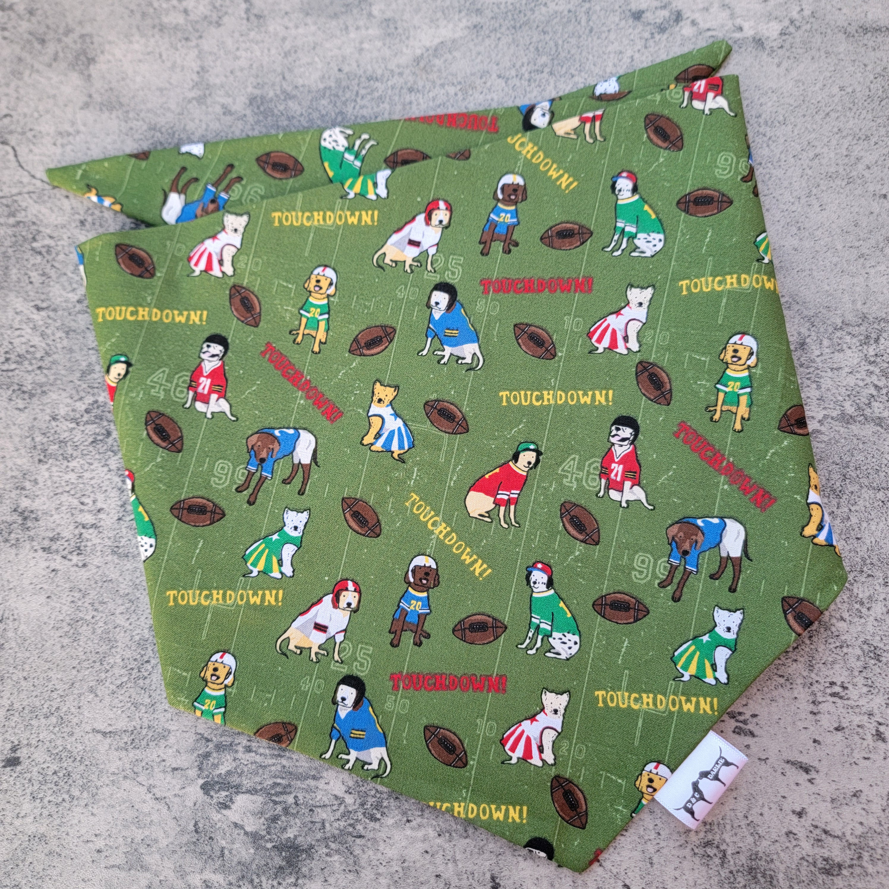 Tie On Football Dogs