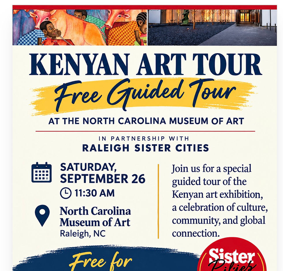 Raleigh Sister Cities 40th Anniversary: North Carolina Museum of Art Guided Kenyan Art Tour