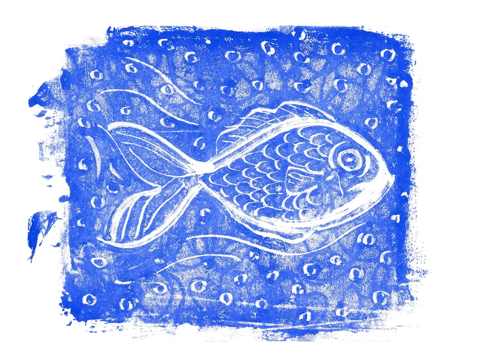 Poisson bleu mer