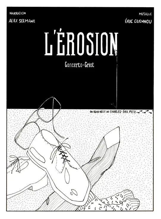 Affiche de théâtre vêtements noir et blanc
